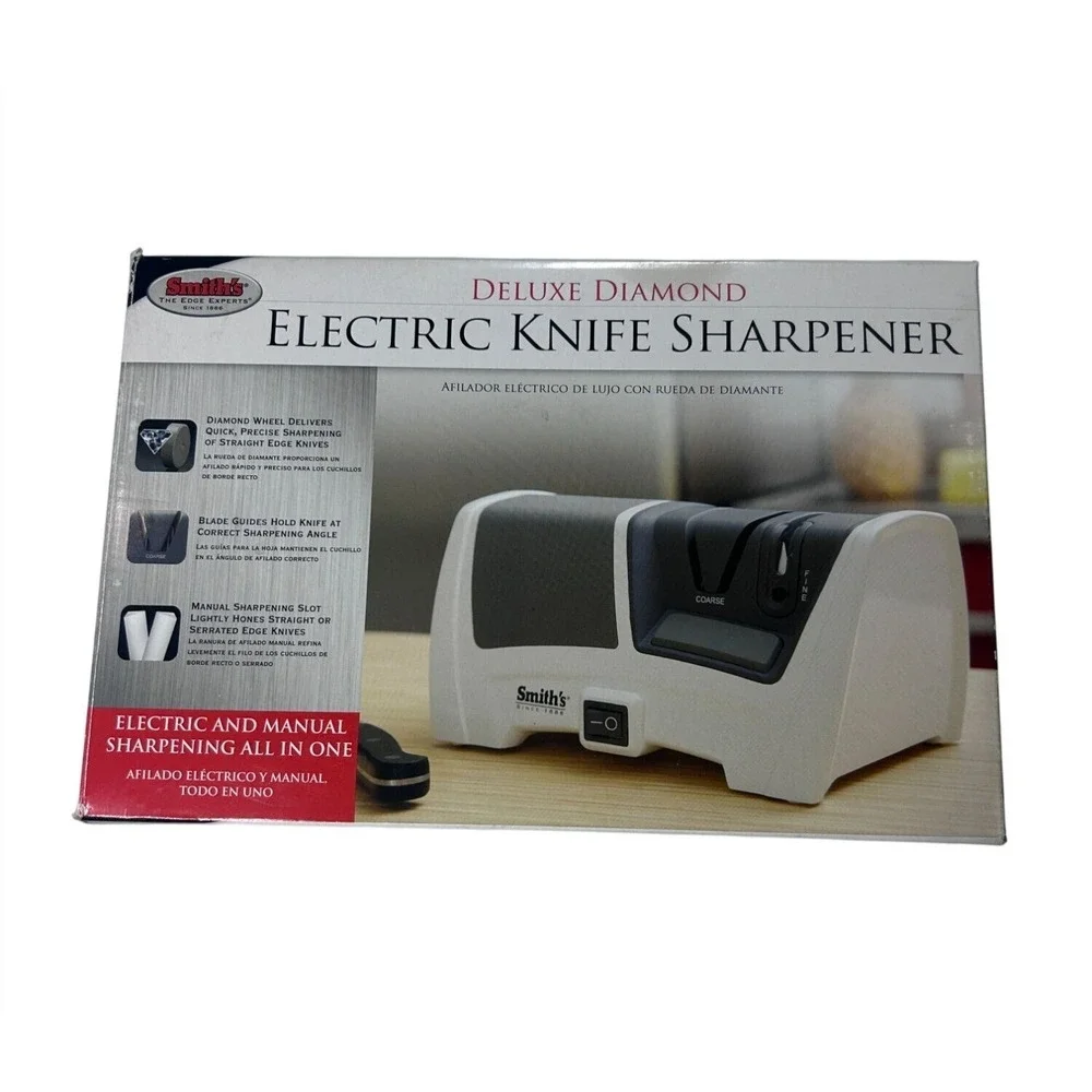 Smith's Deluxe Diamond Electric‎ Knife Sharpener Essentials Model 50127